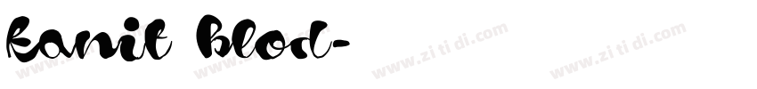 kanit blod字体转换